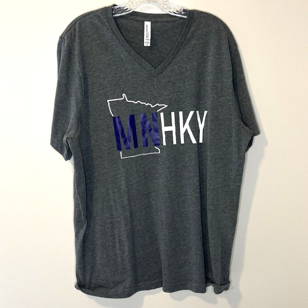 MN HKY Gray T-Shirt Size 2X